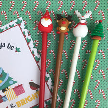 Load image into Gallery viewer, Christmas Friends Pens, Christmas Pen, Cute Christmas Pen, Christmas, Christmas Stationery, Stationery, Father Christmas Pe-3-The Persnickety Co
