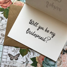 Load image into Gallery viewer, Personalised Will You Be My Bridesmaid Card-6-The Persnickety Co

