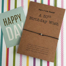 Load image into Gallery viewer, A 30th Birthday Wish -Star-4-The Persnickety Co
