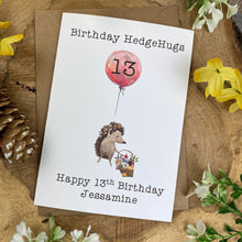 Load image into Gallery viewer, Birthday Hedgehugs - Personalised Card-4-The Persnickety Co
