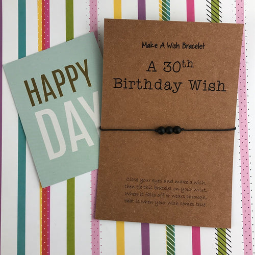 A 30th Birthday Wish - Onyx-The Persnickety Co
