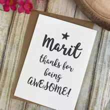 Load image into Gallery viewer, Thanks For Being Awesome Card-5-The Persnickety Co
