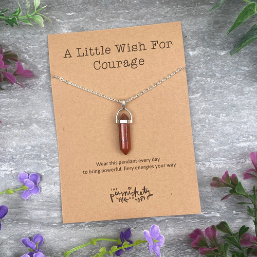 Crystal Necklace - A Little Wish For Courage-The Persnickety Co