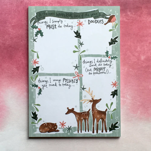 Winter Wonderland A5 Notepad-The Persnickety Co