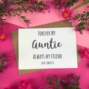 Forever My Auntie Always My Friend Card-7-The Persnickety Co