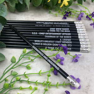 Workplace Funny Quote Pencils