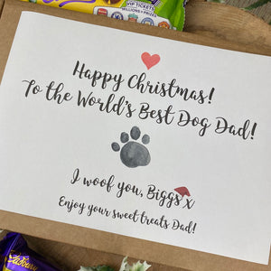 Merry Christmas Personalised Dog Mum/Dad Chocolate Box