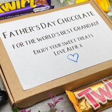 Load image into Gallery viewer, Father&#39;s Day Chocolate For The Worlds Best Grandad/Dad-6-The Persnickety Co
