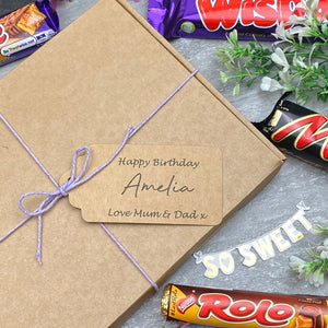 Personalised Birthday Chocolate Box With Tag-8-The Persnickety Co