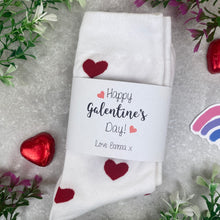 Load image into Gallery viewer, Happy Galentines Day- Heart Socks
