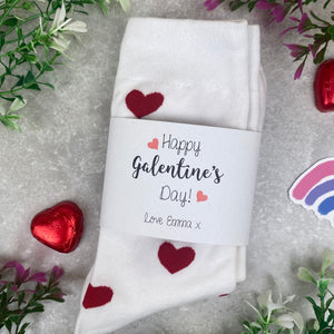 Happy Galentines Day- Heart Socks