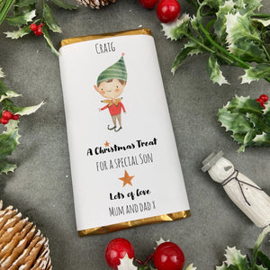 Son Christmas Gift - Personalised Chocolate Bar