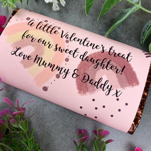 Personalised Sweet Daughter Valentine Chocolate Bar