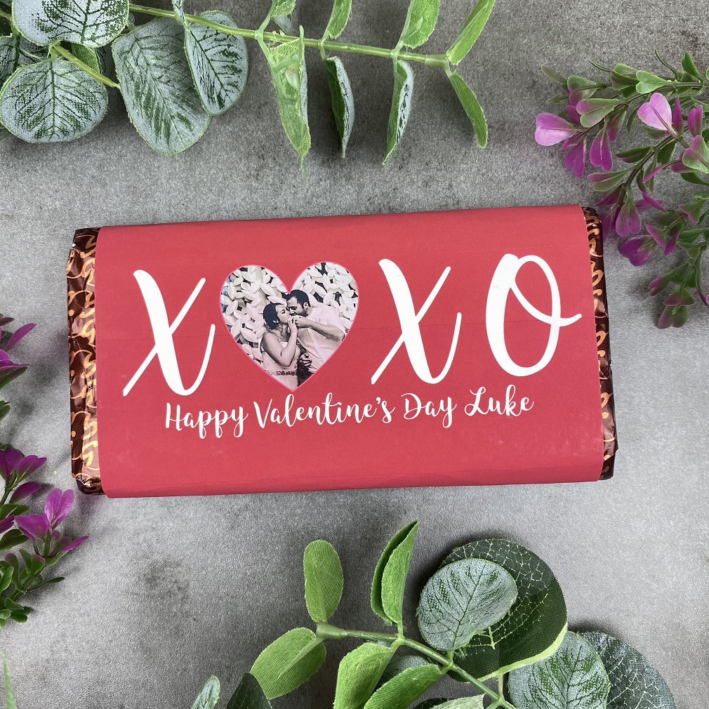 Personalised Love Heart Valentines Day Chocolate Bar-The Persnickety Co