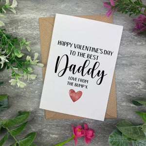 Valentines Card- Best Daddy From Bump