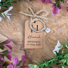 Load image into Gallery viewer, Cute Bridesmaid Beaded Ring With Initial-10-The Persnickety Co
