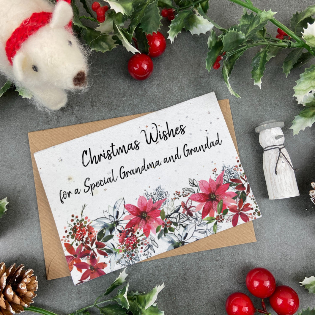 Plantable Seed Christmas Card - Christmas Wishes-The Persnickety Co