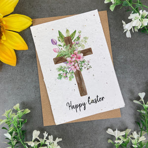 Easter Cross Plantable Seed Card