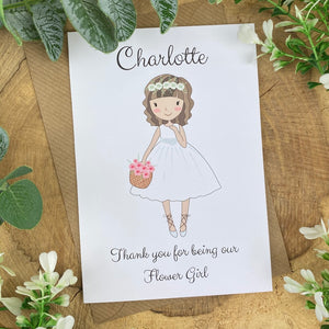 Wedding Card - Thank You For Being Our Flower Girl-7-The Persnickety Co