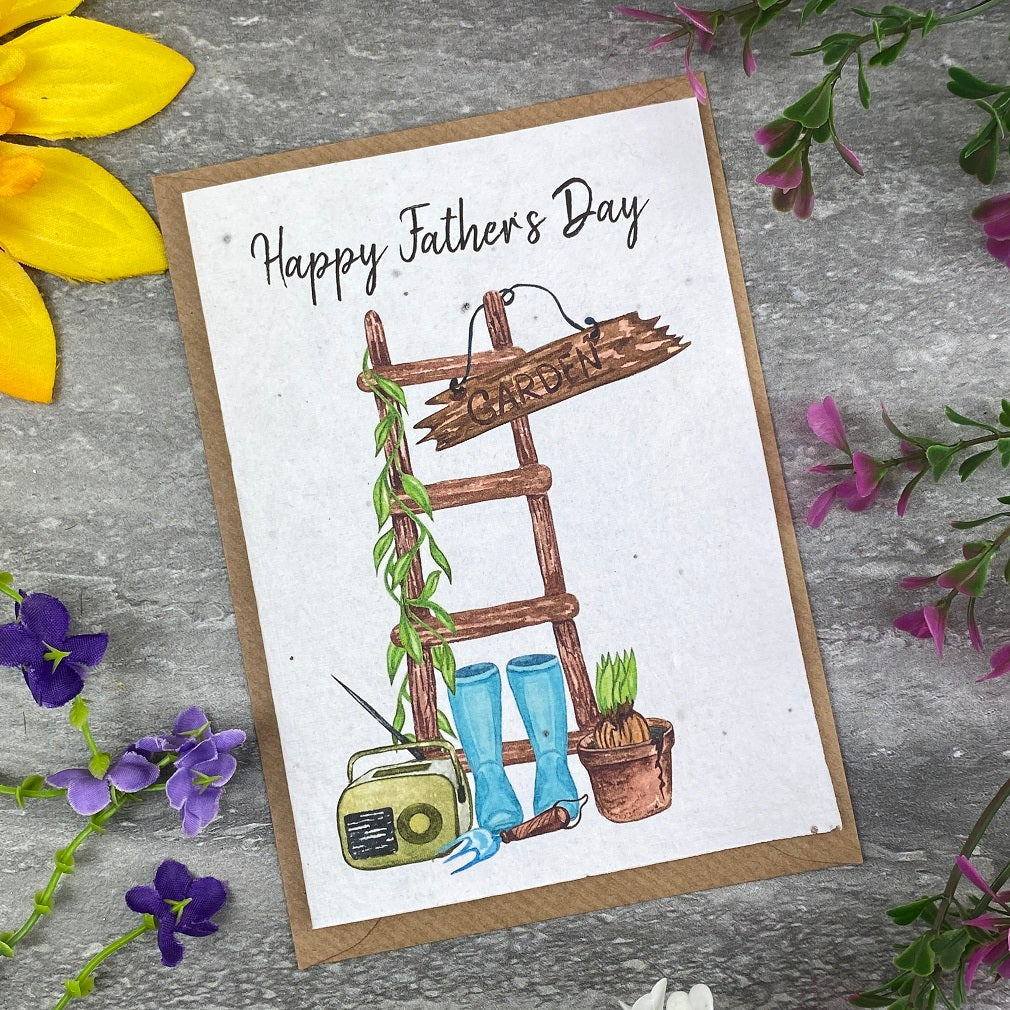 Fathers Day Garden Plantable Seed Card-The Persnickety Co