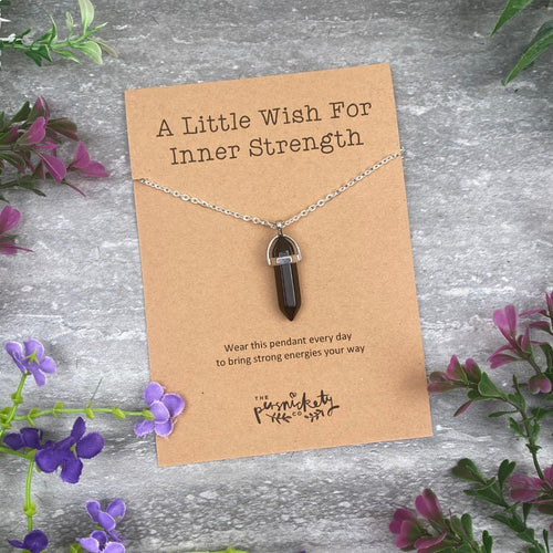 Crystal Necklace - A Little Wish For Inner Strength-The Persnickety Co