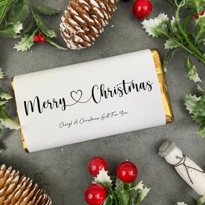 Merry Christmas - Personalised Chocolate Bar-The Persnickety Co