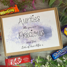 Load image into Gallery viewer, Personalised Auntie Treat Box
