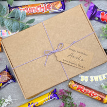 Load image into Gallery viewer, Personalised Birthday Chocolate Box With Tag-The Persnickety Co
