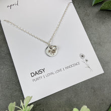 Load image into Gallery viewer, Birth Flower and Birthstone Necklace

