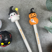 Load image into Gallery viewer, Halloween Ghost and Pumpkin Gel Pens
