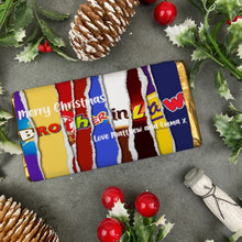 Load image into Gallery viewer, Merry Christmas Brother In Law Novelty Personalised Chocolate Bar-The Persnickety Co
