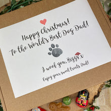 Load image into Gallery viewer, Happy Christmas Worlds Best Dog Mum/Dad Sweet Box
