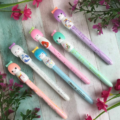 Japanese Doll Gel Pen,-The Persnickety Co