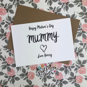 Mother’s Day Card Happy Mother’s Day Mummy-The Persnickety Co