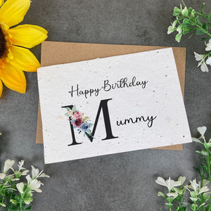 Happy Birthday Mummy - Plantable Seed Card