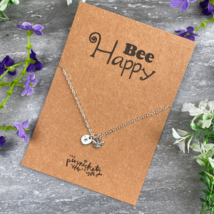 Bee Happy Necklace-8-The Persnickety Co