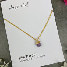 Load image into Gallery viewer, Dainty Crystal Necklace - Amethyst

