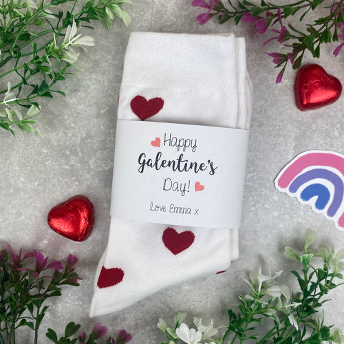 Happy Galentines Day- Heart Socks-The Persnickety Co