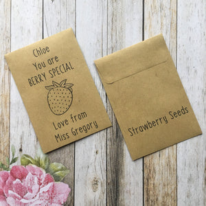 You Are Berry Special Mini Kraft Envelope with Strawberry Seeds-2-The Persnickety Co