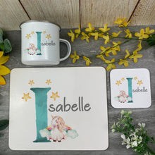 Load image into Gallery viewer, Unicorn Enamel Mug, Placemat and Coaster-The Persnickety Co
