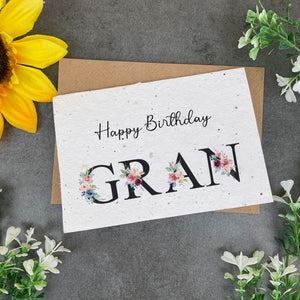 Happy Birthday Grand - Plantable Seed Card