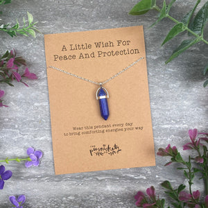 Crystal Necklace  - A Little Wish For Peace And Protection