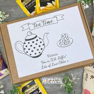 You're TEA-Riffic Personalised Tea and Biscuit Box-2-The Persnickety Co