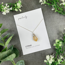 Load image into Gallery viewer, Citrine Necklace - Positivity
