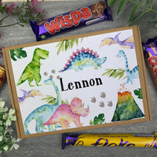 Load image into Gallery viewer, Personalised Dinosaur Chocolate Bar Box
