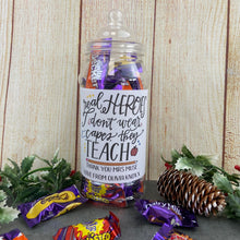 Load image into Gallery viewer, Personalised Teacher Christmas Gift Jar-The Persnickety Co
