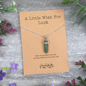 Crystal Necklace - A Little Wish For Luck-The Persnickety Co