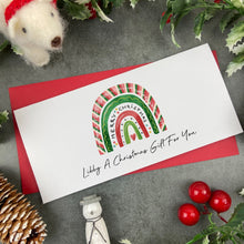 Load image into Gallery viewer, Personalised Christmas Rainbow Money Wallet-The Persnickety Co
