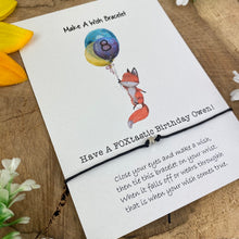 Load image into Gallery viewer, Have A Foxtastic Birthday Wish Bracelet-5-The Persnickety Co
