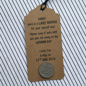 Lucky Sixpence Gift Tag For Dad-2-The Persnickety Co